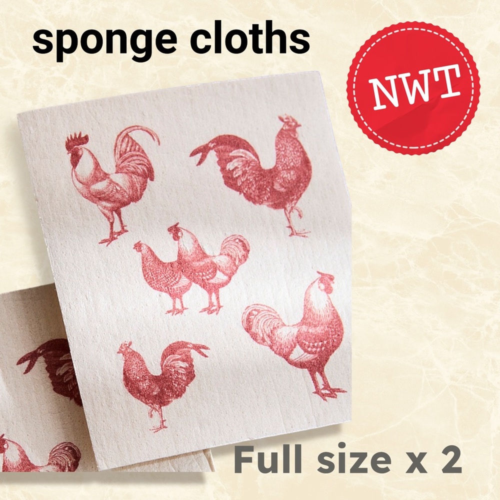 🇨🇦🆕*NWT* SIMONS | 2 | Farmyard sponge cloths